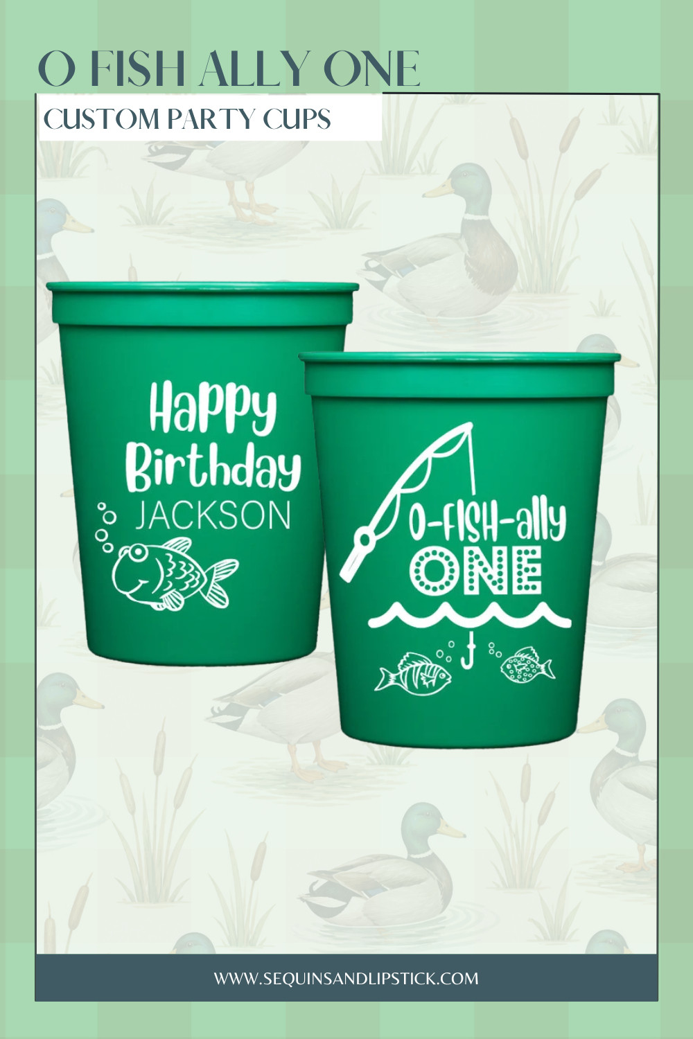 Celebrate your little one's first birthday with adorable fishing-themed personalized party cups! Perfect for "O-Fish-Ally One" birthday parties and outdoor celebrations. 🎣🐟 

 #LTKBaby #LTKKids #LTKMens