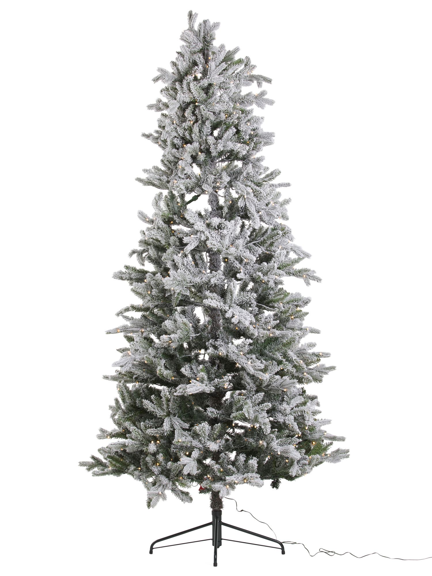 7.5ft Pre-lit Flocked Tree | Plants & Planters | Marshalls | Marshalls