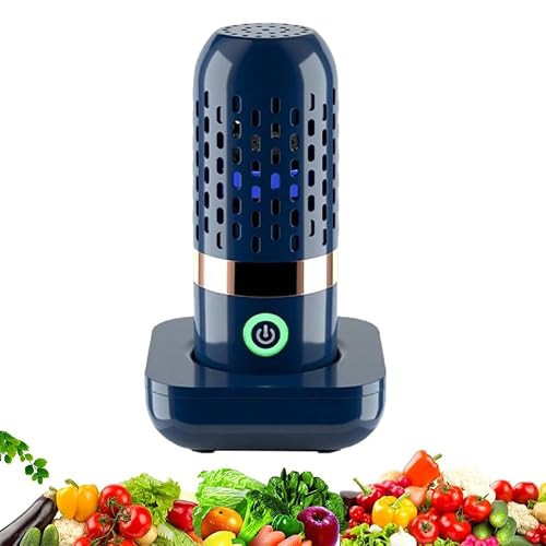 Portable Fruit and Vegetable Washing Machine, 2026 New Cordless Food Purifier, USB Rechargeable Cleaner (Blue) | Amazon (US)