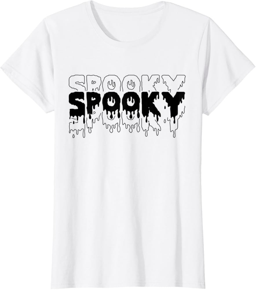 Spooky Season Ghost Fun Cute Halloween Costume Boo Fall Kids T-Shirt | Amazon (US)