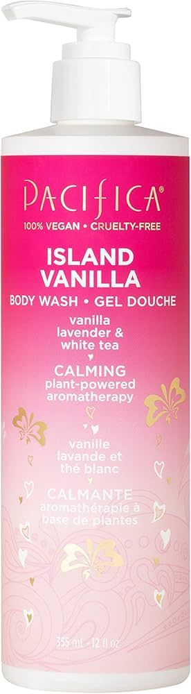 Pacifica Beauty, Island Vanilla Body Wash with Pump, Aloe + Hyaluronic Acid, Everyday Cleansing, ... | Amazon (US)