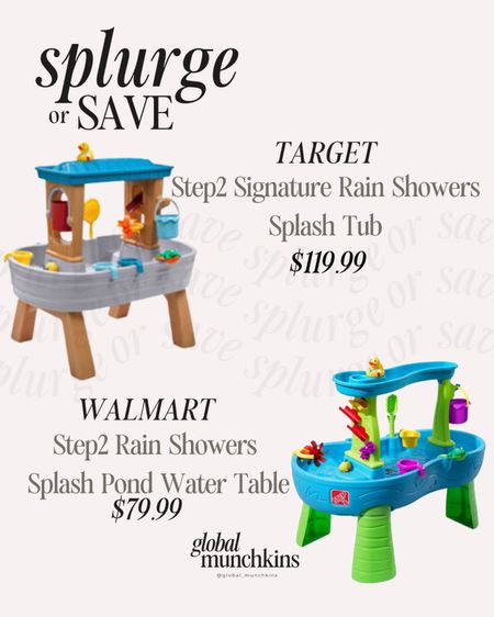 Splurge or Save water tables! Jack’s favorite water table for summer from Target. I found a similar one at Walmart for less. Grab one for endless summer fun!

#LTKkids #LTKhome #LTKSeasonal