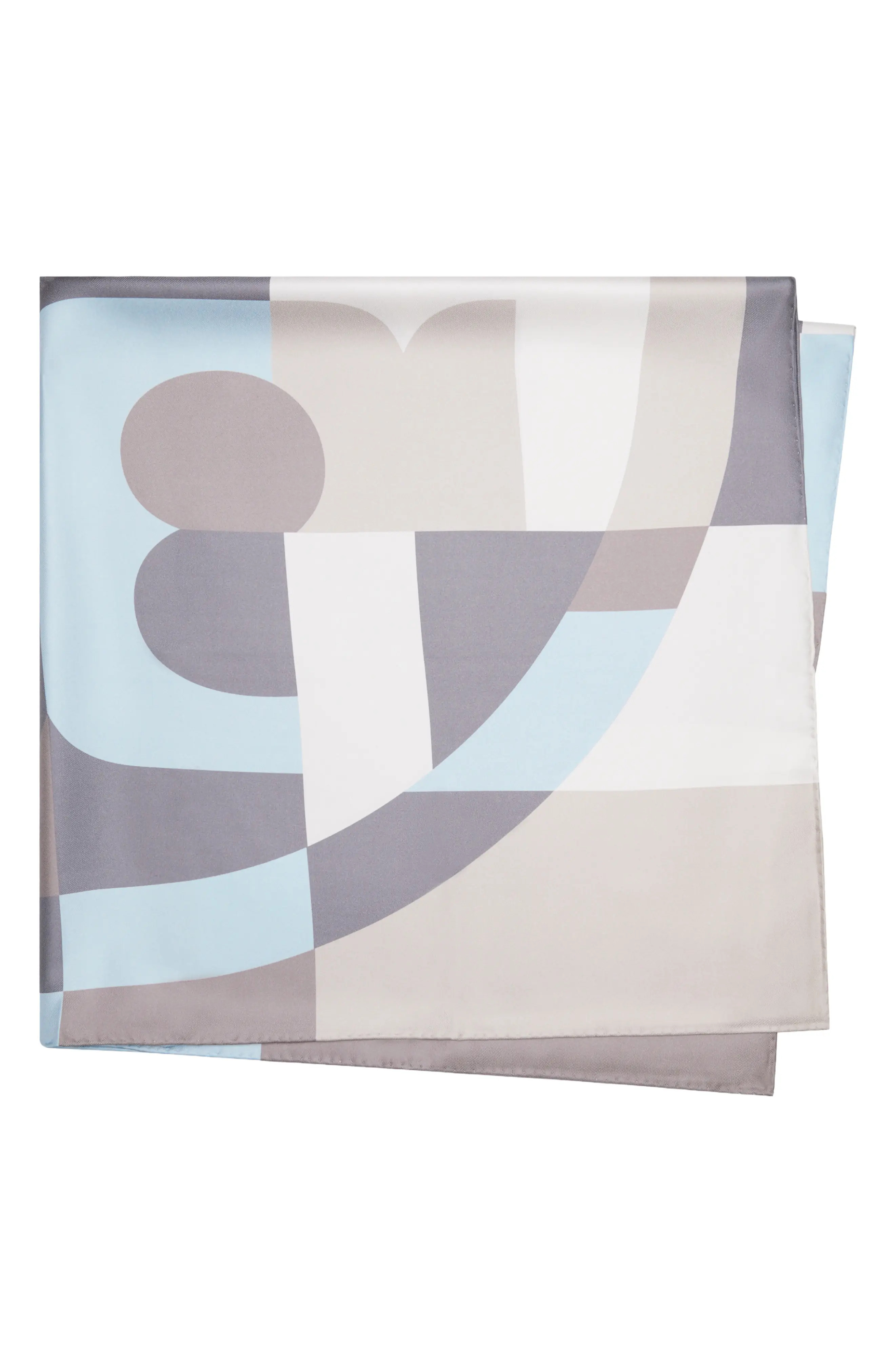 Tory Burch Geo Color Block Silk Square Scarf (Women) | Nordstrom | Nordstrom