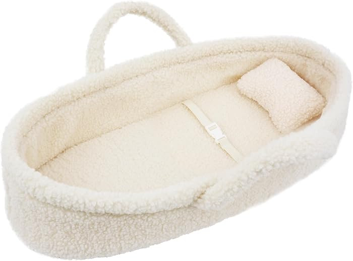 June Garden Cozy Dream Doll Bassinet - Baby Doll Portable Carrier - Fits for American Girl Dolls ... | Amazon (US)