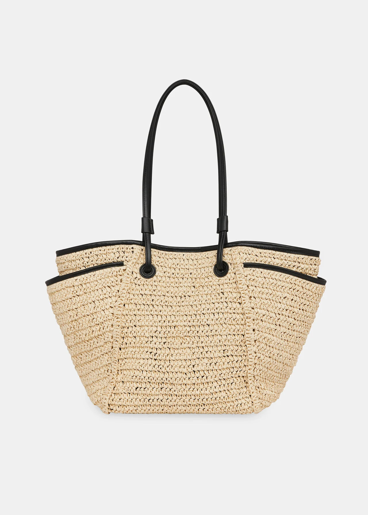 Neutral Zoelle Straw Tote Bag | WHISTLES | Whistles UK | | Whistles