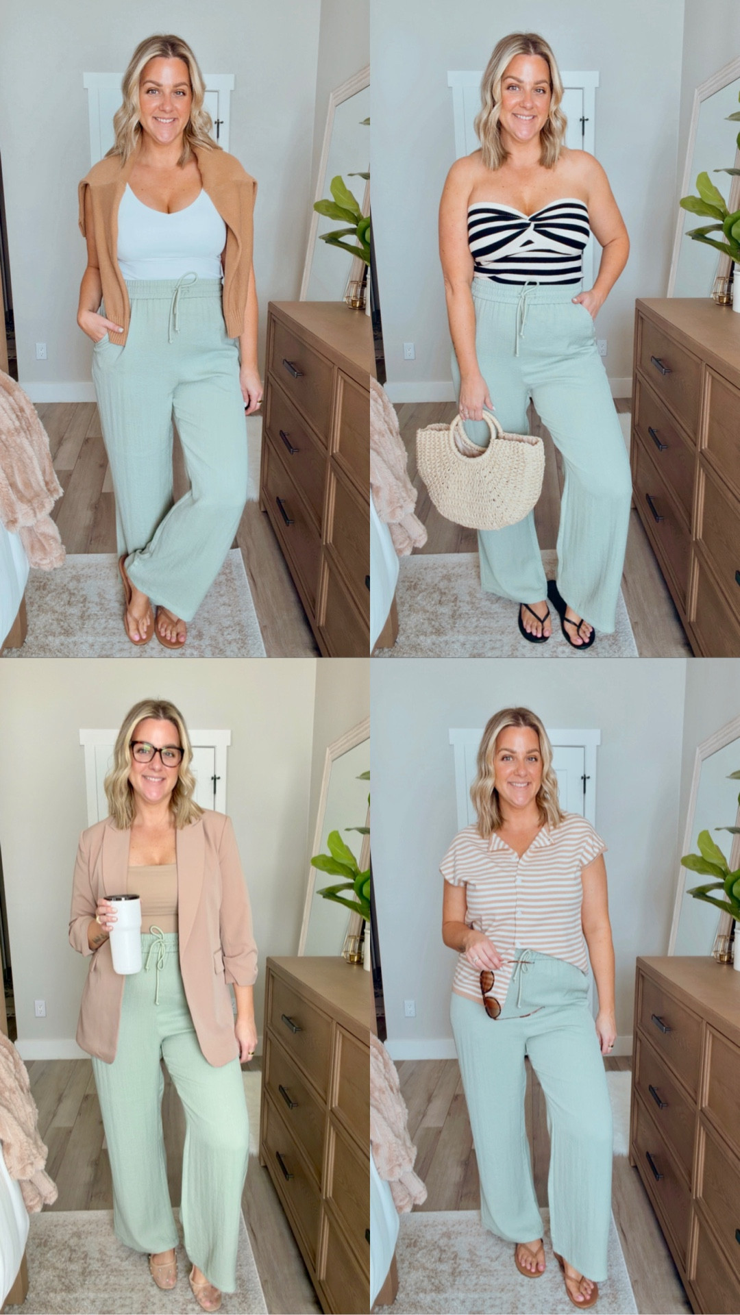 One pair of pants… styled 4 ways and I’m not exaggerating when I say they feel like pajamas 😆

These Halara linen-feel pants are breezy, flattering and actually long enough for my 5’8 frame. Wearing size Large.

Perfect for errands, vacation, work or weekend outfits.

✨ Use code: b2026 for 15% OFF full priced items
⚡️ Use code: Better
Spend $120 → 10% off
Spend $150 → 12% off (valid through 3/31)

#over40style #midstyle #halarastyle #affordablefashion #betterjazzedup


#LTKMidsize #LTKmomlife #LTKOver40