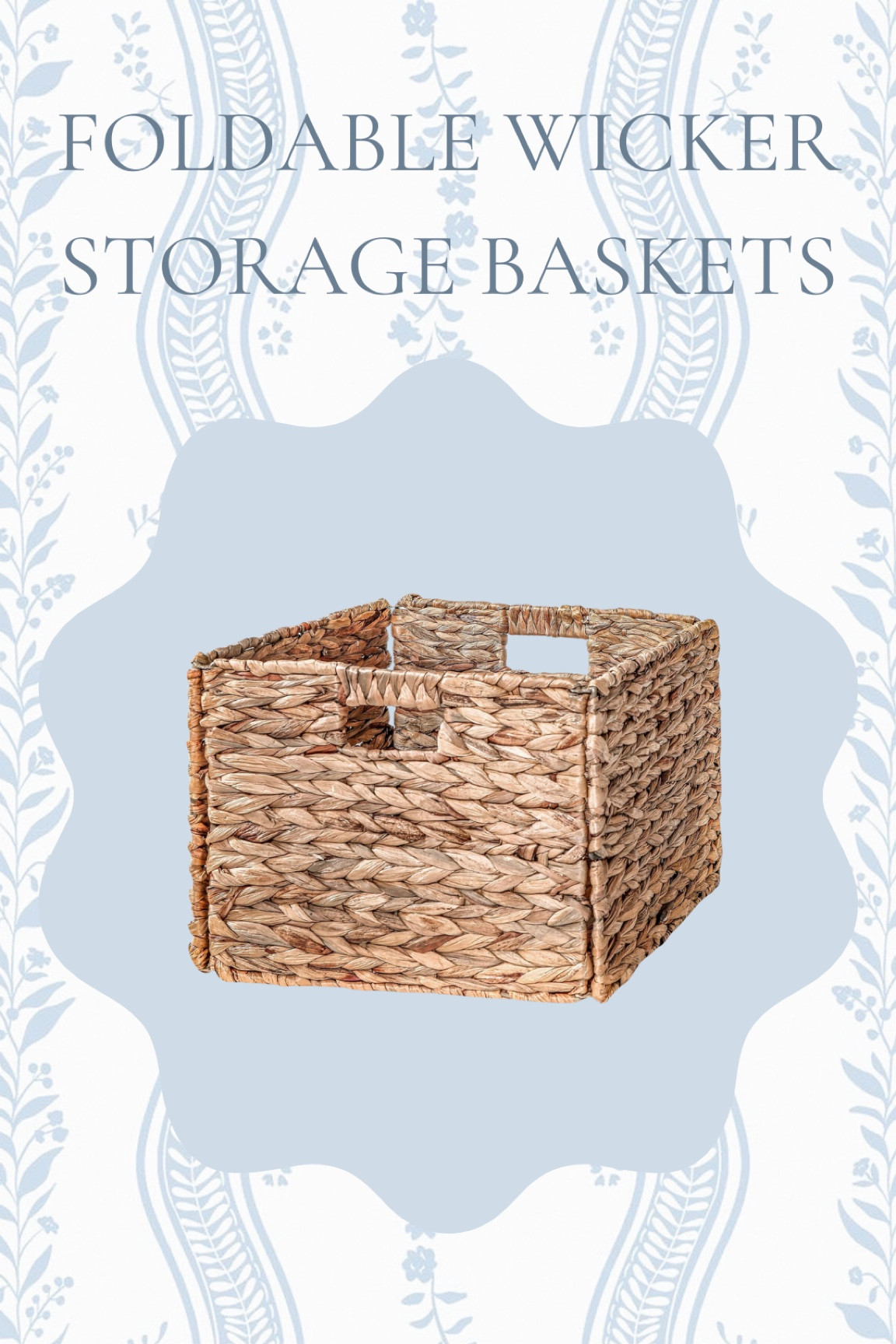 Foldable wicker storage baskets that we have almost everywhere in our home! 

#LTKMostLoved #LTKHome