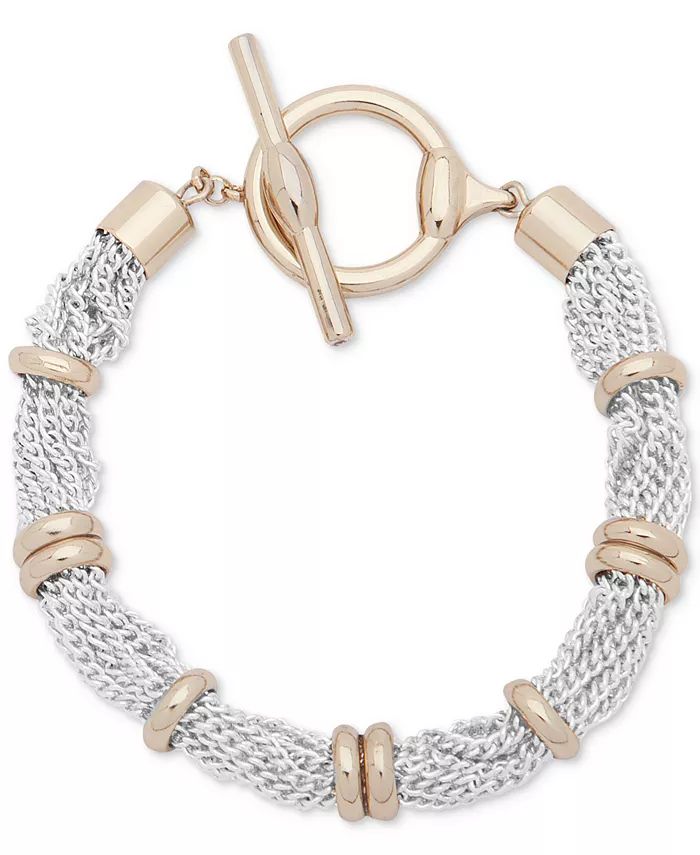 Lauren Ralph Lauren Two-Tone Multi-Row Toggle Bracelet  & Reviews - Bracelets - Jewelry & Watches... | Macys (US)