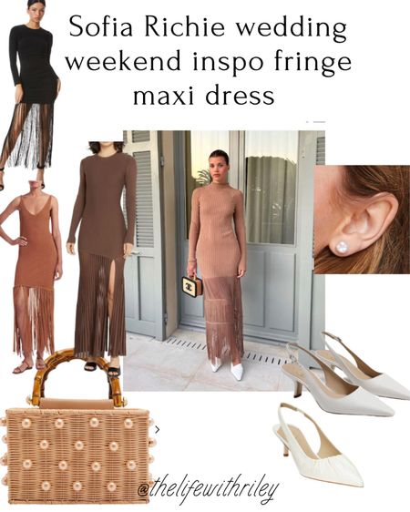 Sophia Richie Brown Fringe Maxi Wedding Weekend Inspo 

Fringe dress, fringe maxi dress, Sophia richie style, white sling backs 

#LTKstyletip #LTKFind