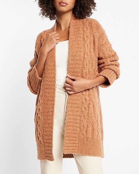 Cozy Cable Knit Cardigan | Express