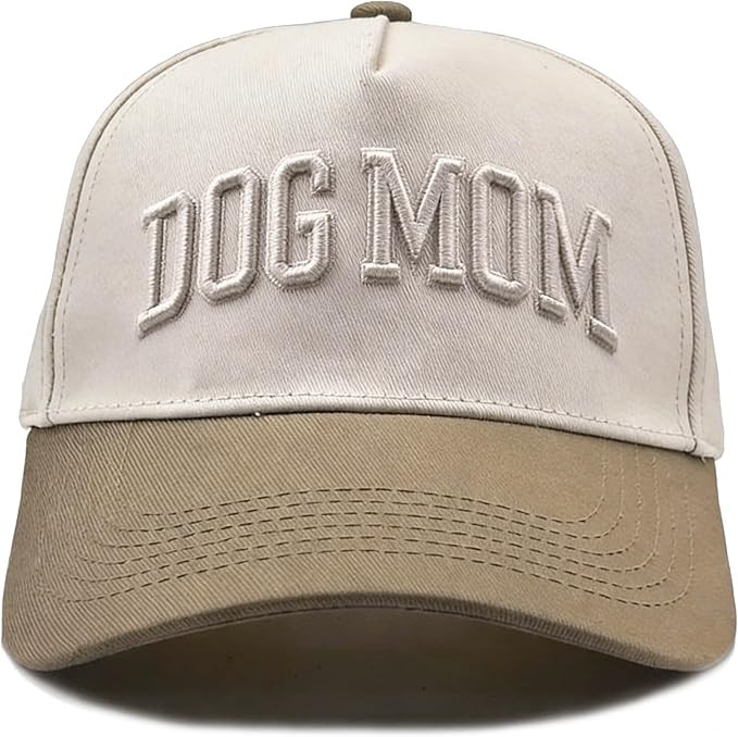 Dog Mom Hat- 3D Embroidered Puppy Mama Hat Adjustable Cotton Baseball Caps for Dog Lovers | Amazon (US)