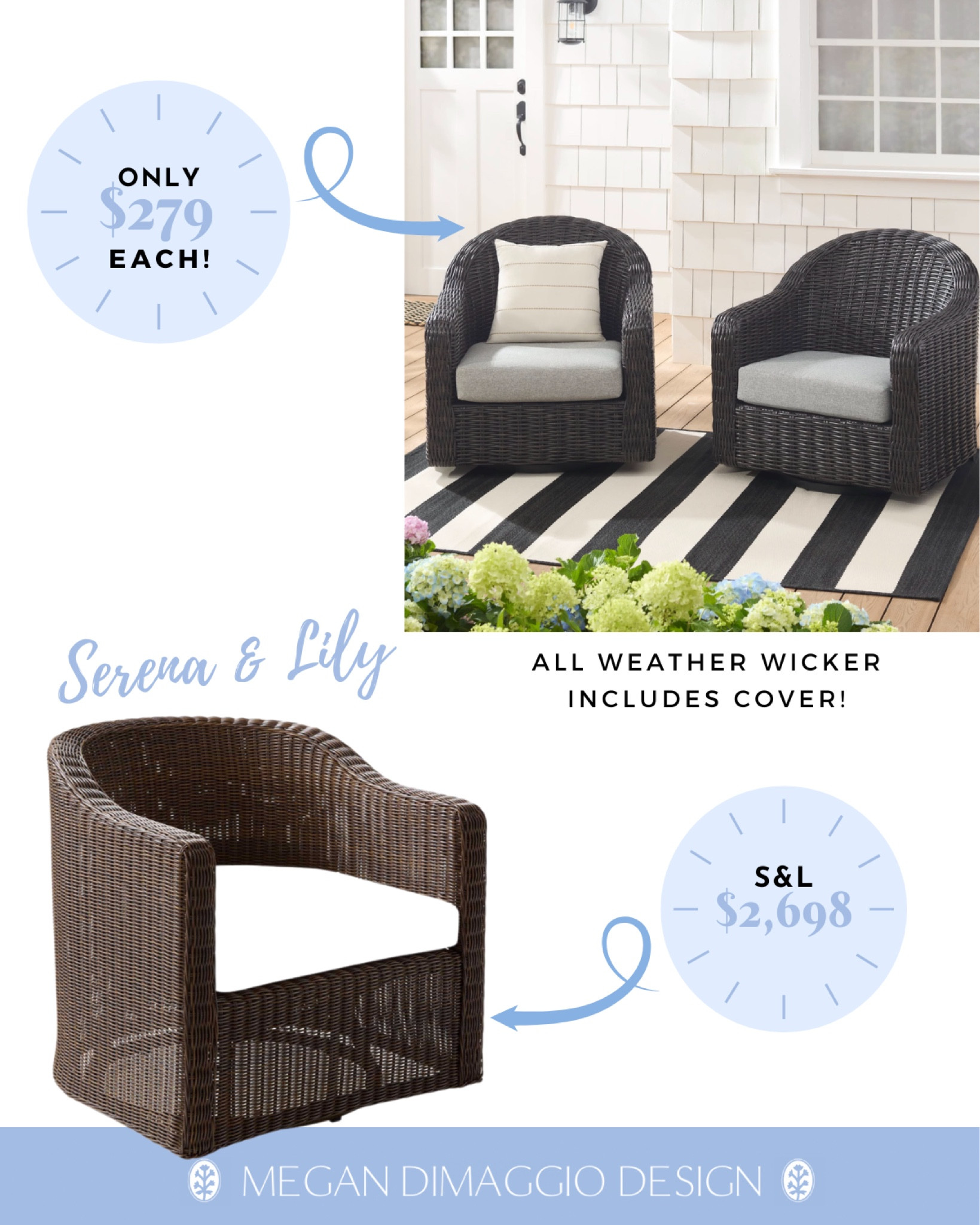 Loving this new color on Serena & Lily’s Tofino outdoor swivel chair. But I found an amazing new look for less option at WALMART!! 👏🏻👏🏻👏🏻 Snag one chair for only $279 which includes the cover and is made my it of all weather wicker 🙌🏻 vs. their $2,698 🤯☀️🌴

Outdoor furniture dupe coastal home decor

#LTKFamily #LTKSeasonal #LTKHome