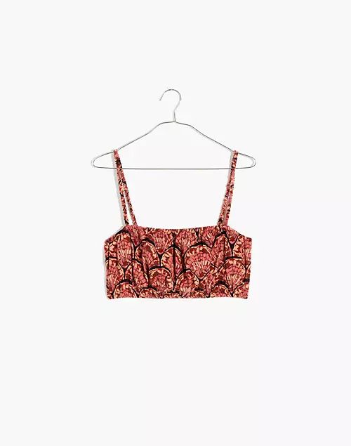 Lightestspun Cover-Up Bubble Crop Top in Painted Seashells | Madewell