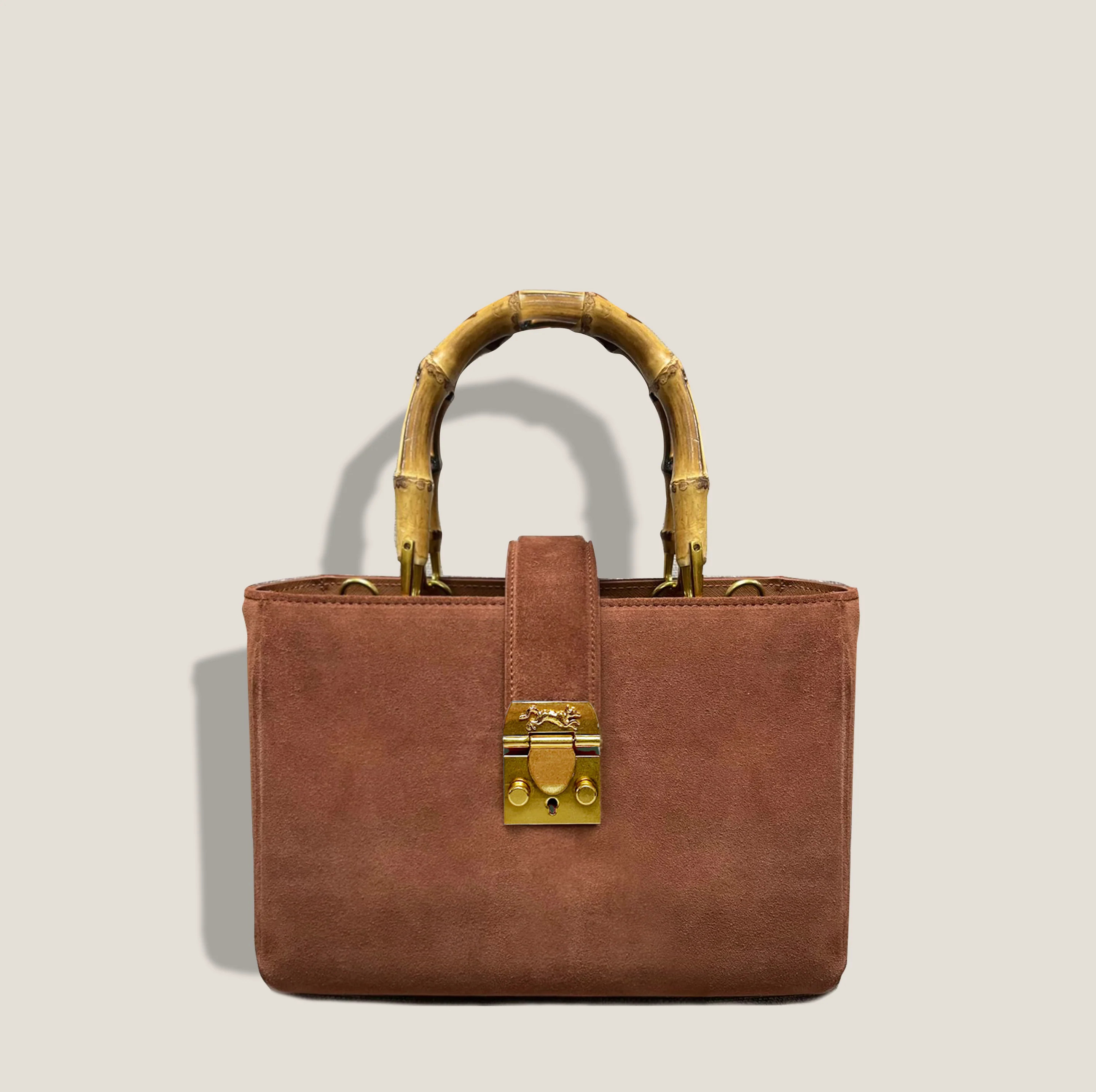 MME. Stafford Petite Suede Tote | MME.MINK