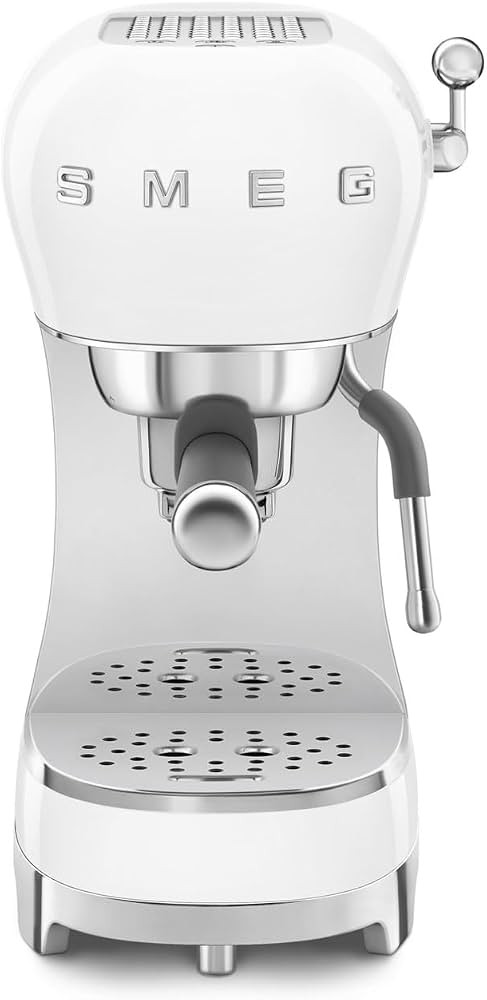 Smeg ECF02WHUK Espresso Coffee Machine with Steam Wand, 1950s Retro Design,stainless steel filter... | Amazon (UK)