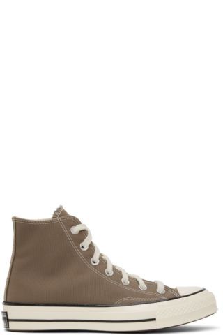 Taupe Chuck 70 High-Top Sneakers | SSENSE