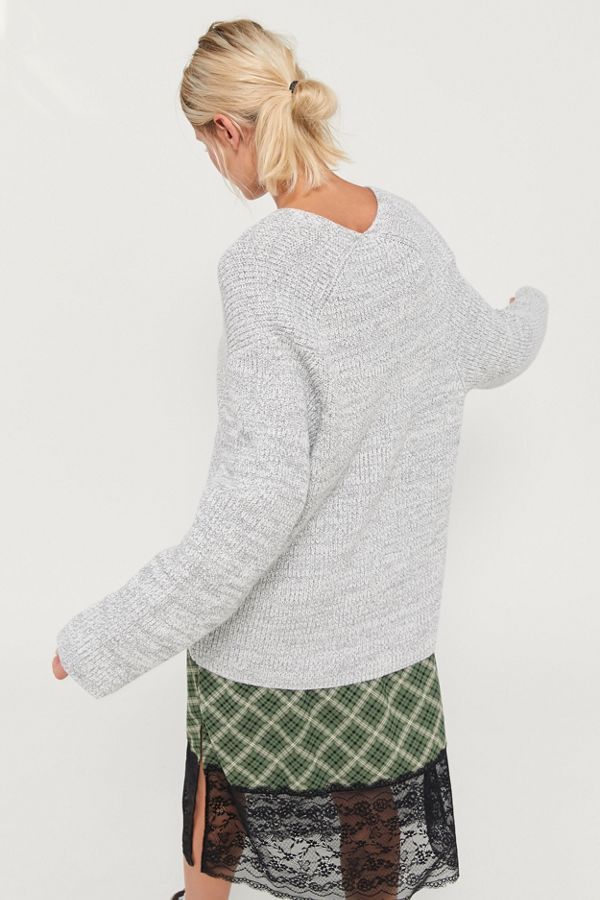 UO Victoria Oversized V-Neck Sweater | Urban Outfitters (US and RoW)