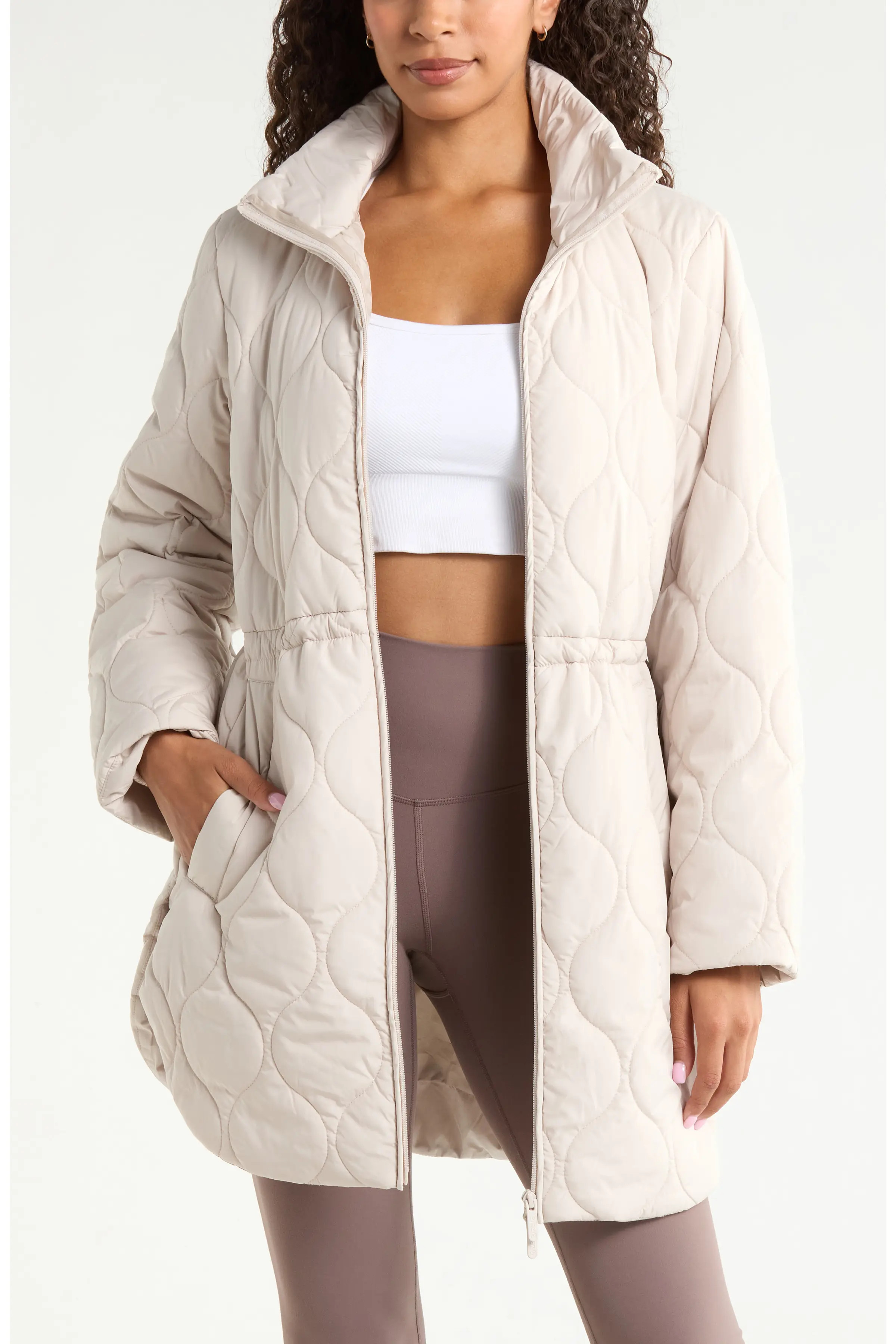 Skyline Longline Quilted Jacket (Women) | Nordstrom | Nordstrom