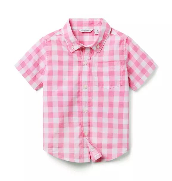 Gingham Poplin Shirt | Janie and Jack