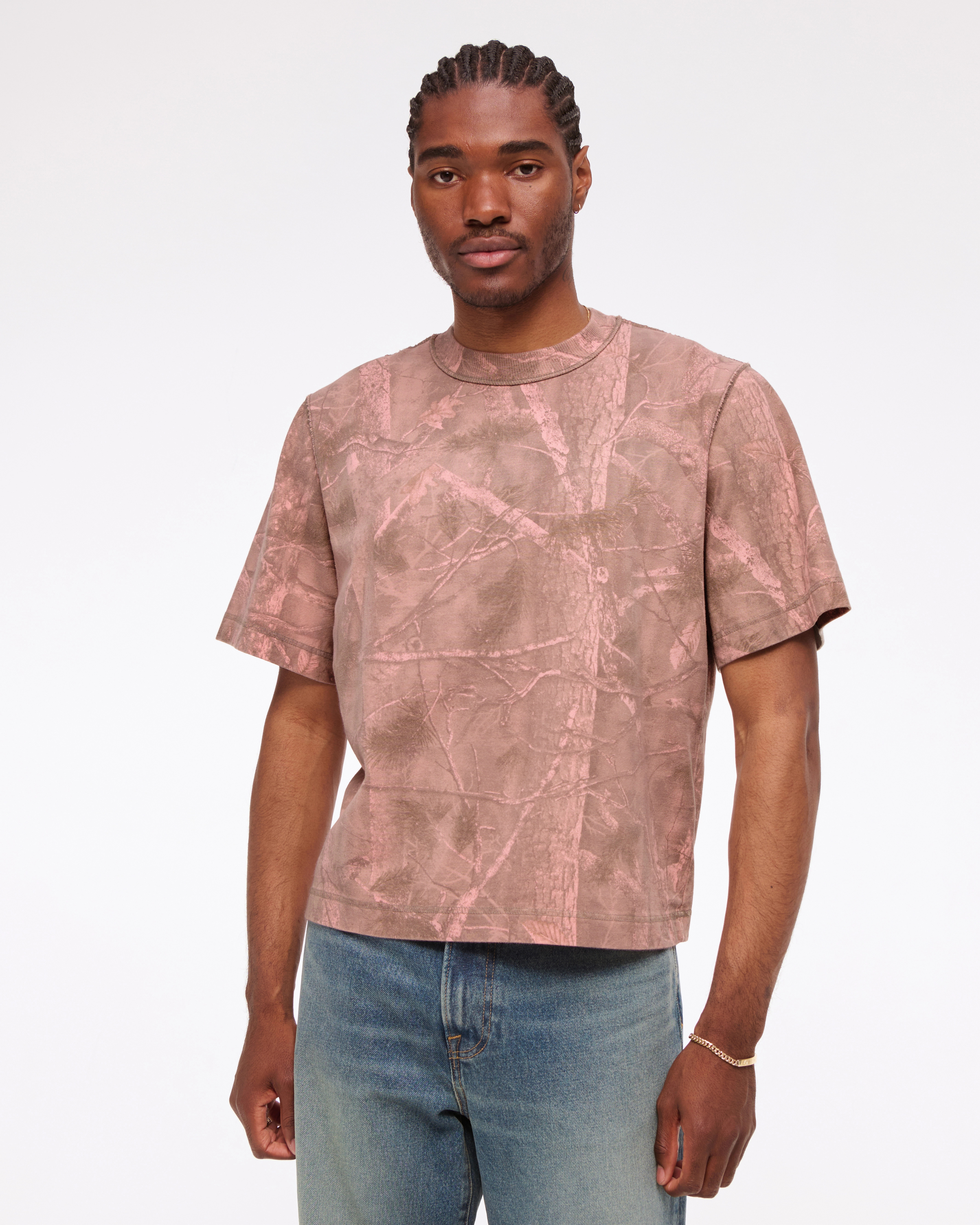 Premium Heavyweight Cropped Tee | Abercrombie & Fitch (US)