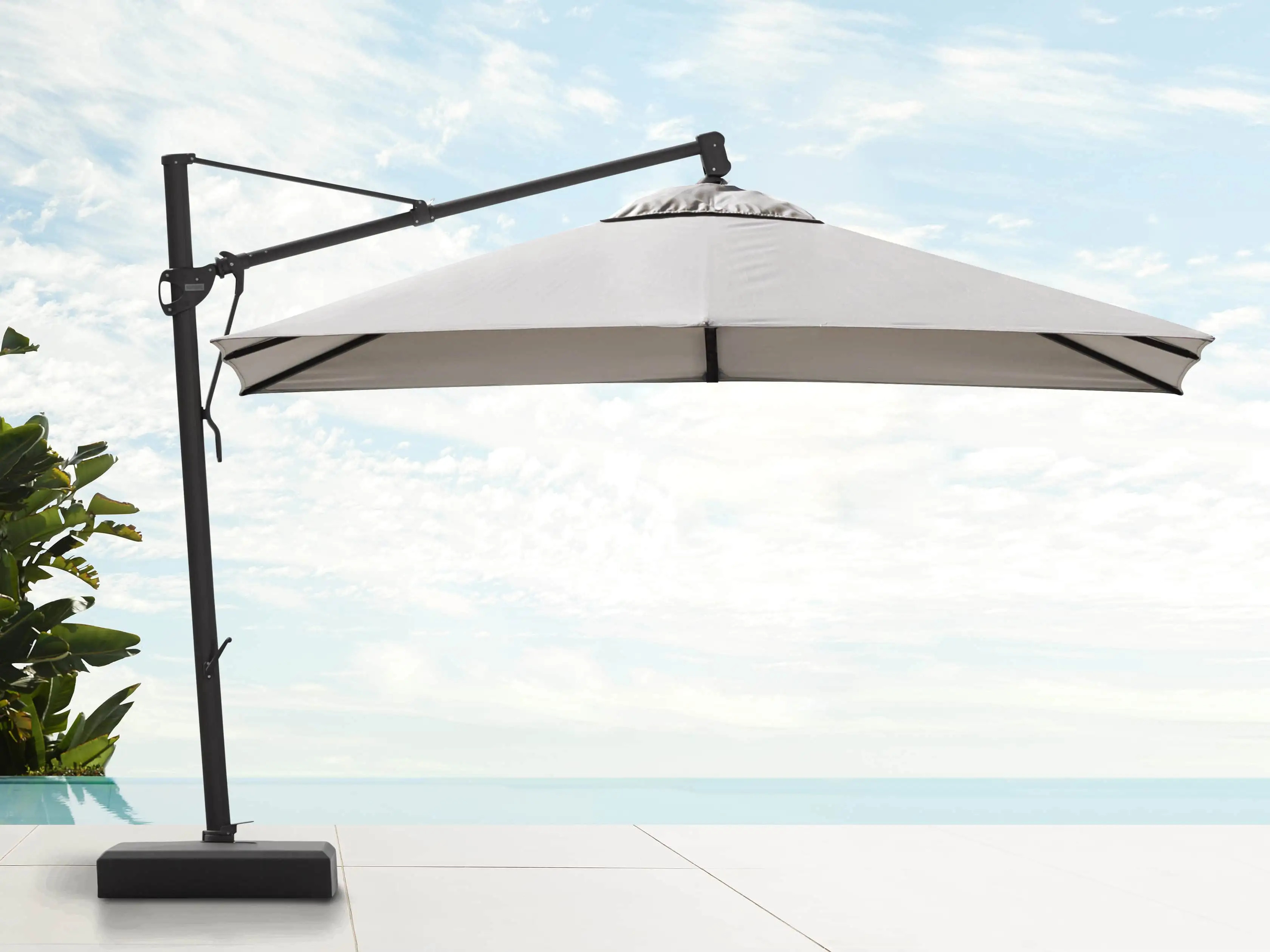 Cantilever Outdoor Umbrella in Champagne | Arhaus
