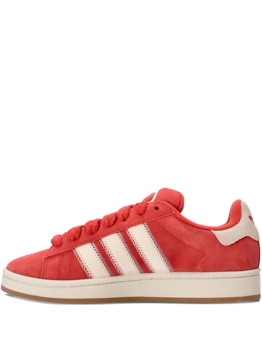 adidas suede leather three-stripe sneakers - Red | Farfetch Global