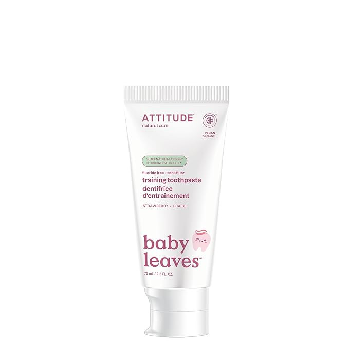 Attitude Baby and Child Fluoride-Free Training Toothpaste, Naturally Derived Ingredients, Vegan, ... | Amazon (US)