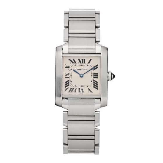 Stainless Steel 25mm Tank Francaise Quartz Watch | FASHIONPHILE (US)