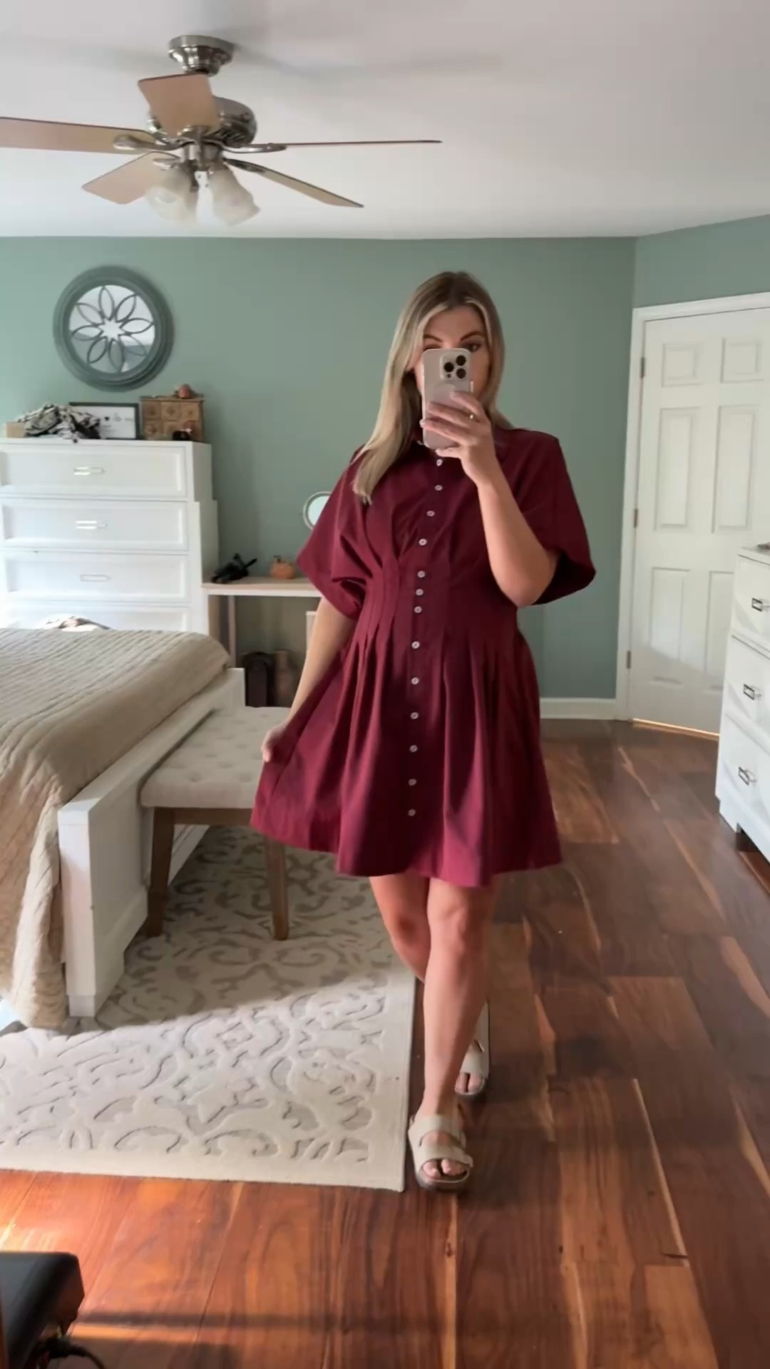 Amazon fashion
Women’s collared t shirt dress
Button up maroon short sleeves
On sale now 
Wearing size medium!




Petite style
Bump style 
Maternity friendly 

#LTKPetite #LTKBump #LTKSaleAlert