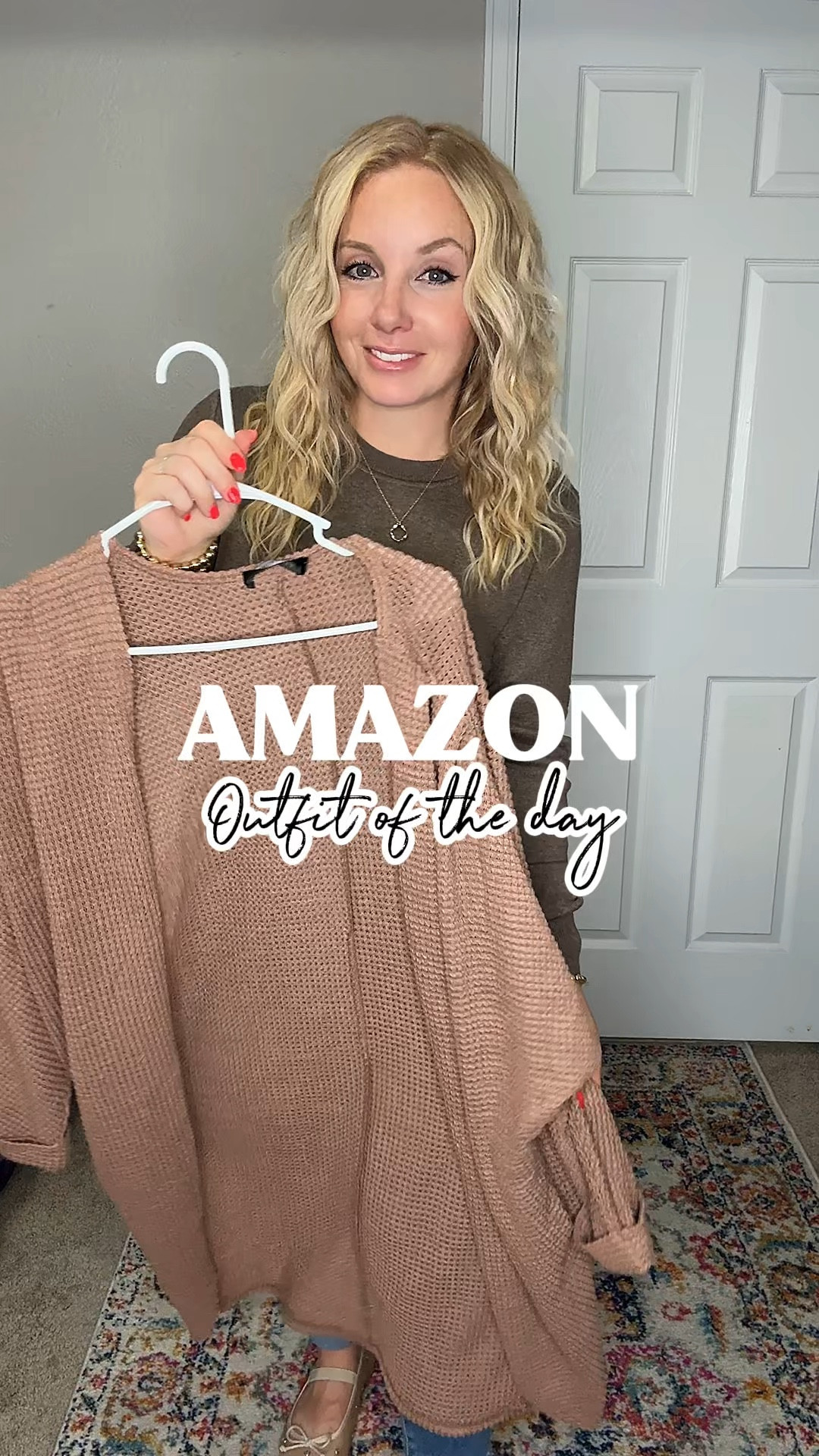 Oversized lightweight waffle knit cardigan with a white tee, light wash jeans, ballet flats, and red handbag 






Amazon outfits, summer outfit inspo, outfit ideas, casual outfits amazon, amazon outfits every day, outfit ideas 2026, summer outfits, late summer outfits Amazon, early fall outfit, lightweight cardigan, waffle knit cardigan

#LTKootd #LTKSaleAlert #LTKPetite