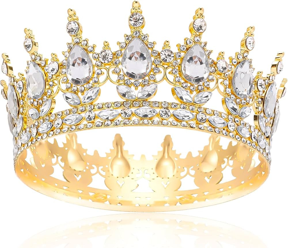 COCIDE Gold Crowns for Women Golden Costume Tiaras for Women Tiaras and Crowns for Girls Birthday... | Amazon (US)