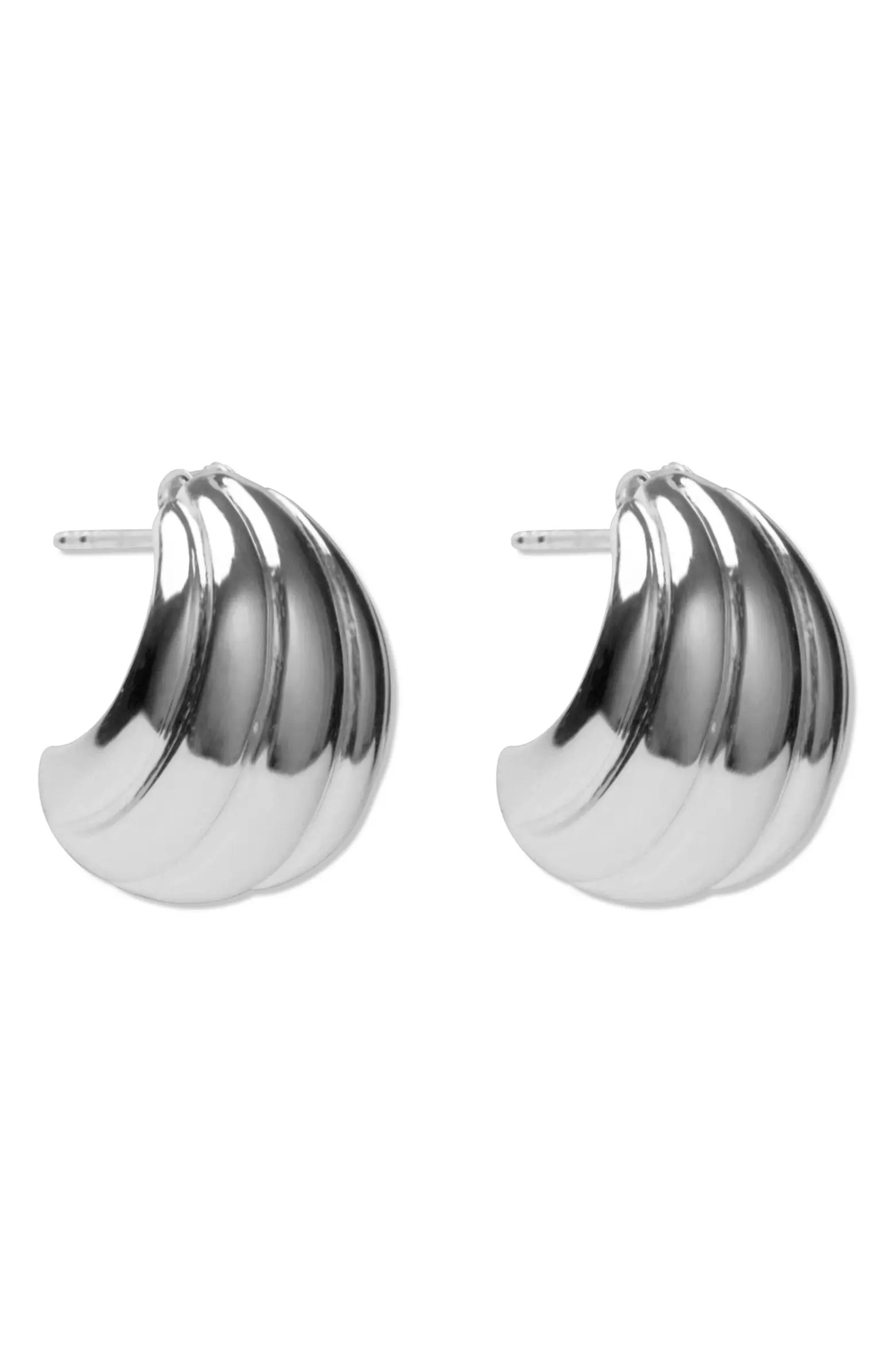 Argento Vivo Sterling Silver Wedge Hoop Earrings | Nordstrom | Nordstrom