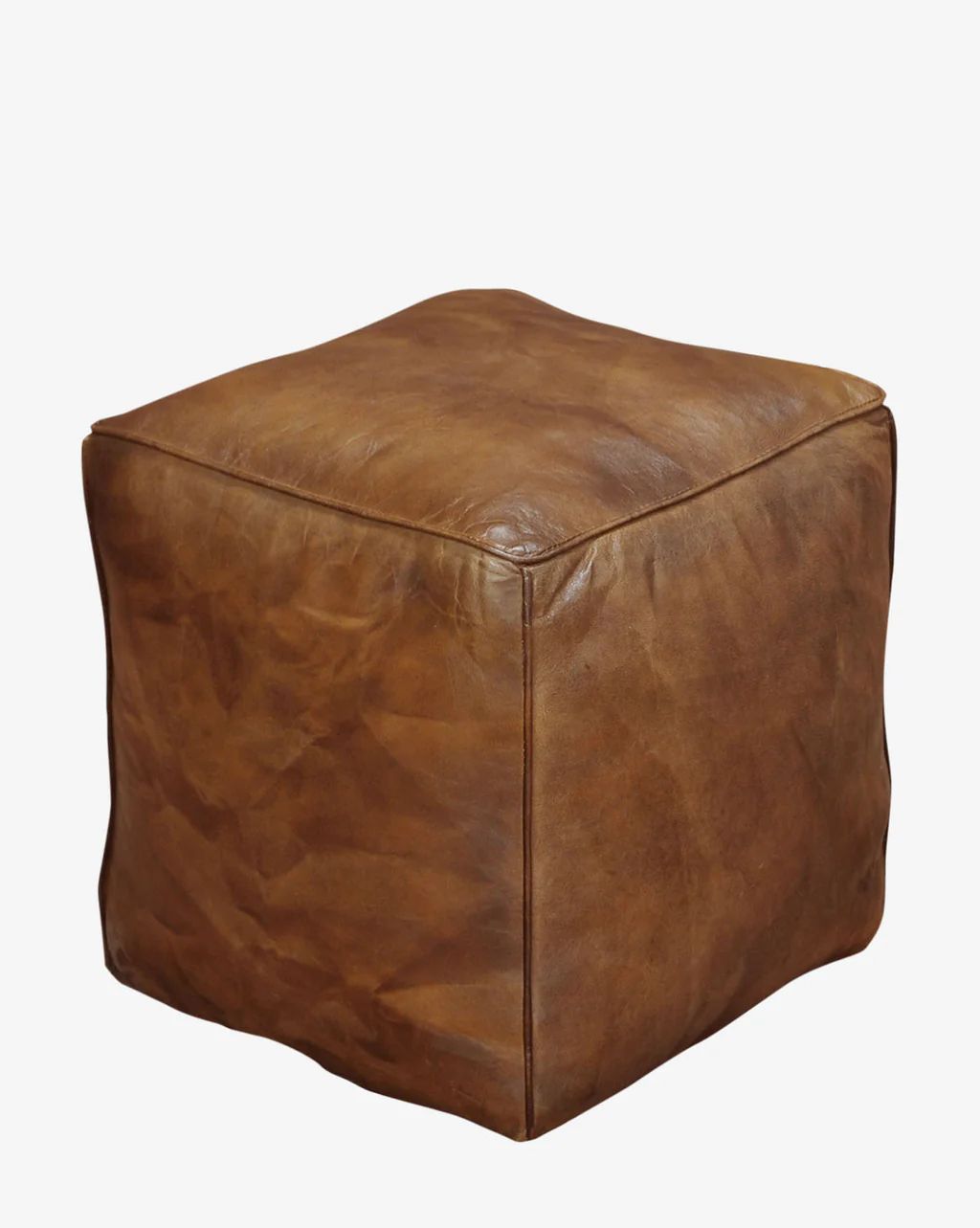 Aldo Leather Ottoman | McGee & Co.