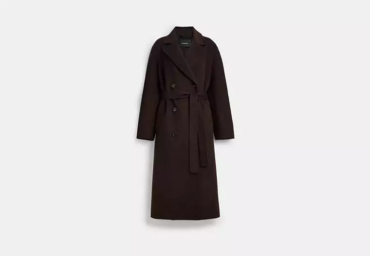 Double Faced Belted Wool Coat | Coach (UK)