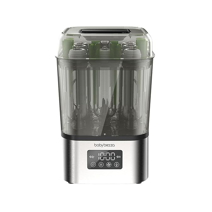 Baby Brezza 10 Minute SuperQuick Bottle Sterilizer + Dryer - Large 8 Bottle Capacity - Steam Sani... | Amazon (US)