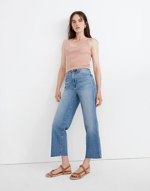 The Perfect Vintage Wide-Leg Crop Jean in Catlin Wash - Madewell Jeans - Wideleg Jeans | Madewell