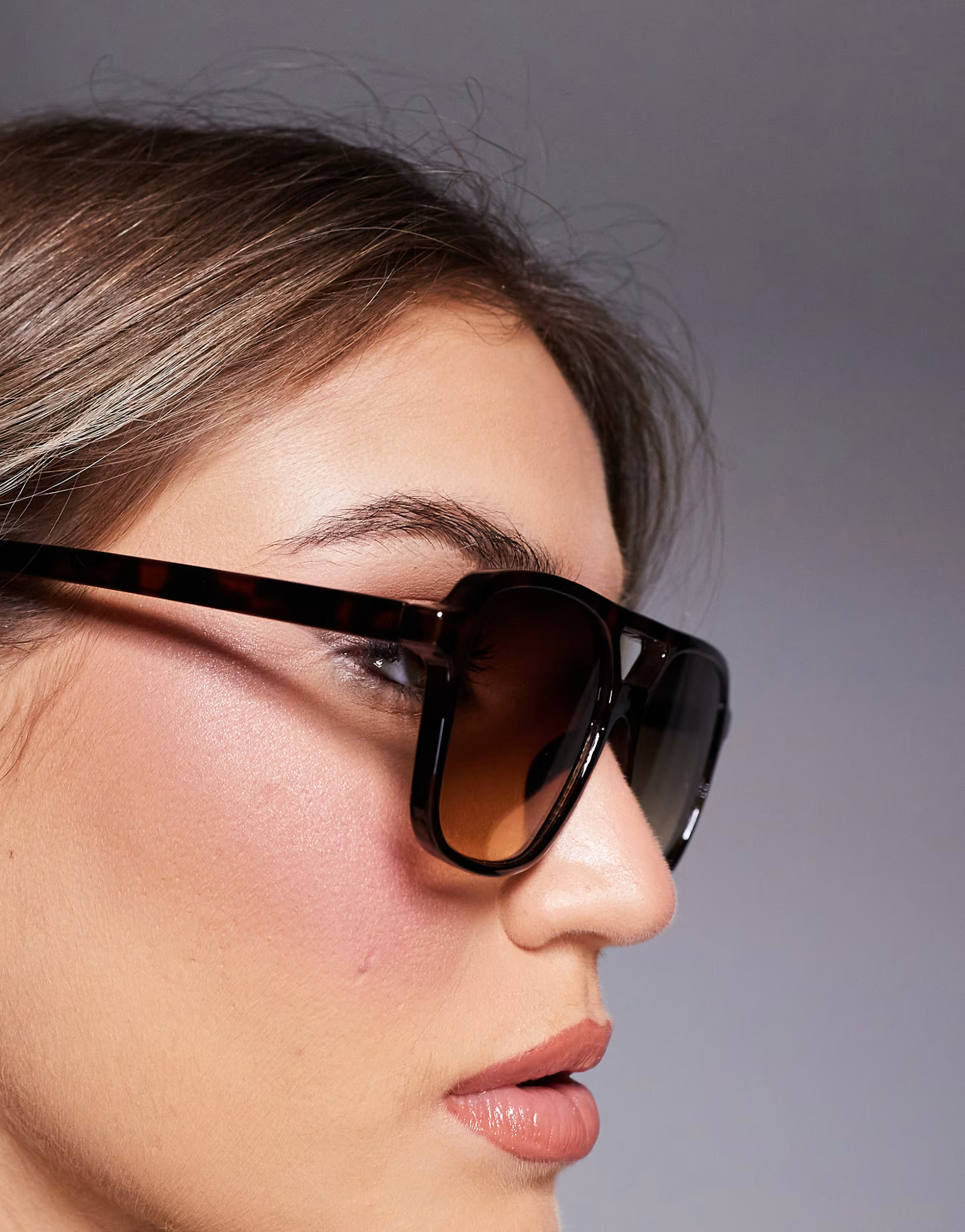 ASOS DESIGN aviator sunglasses in tort frame | ASOS (Global)