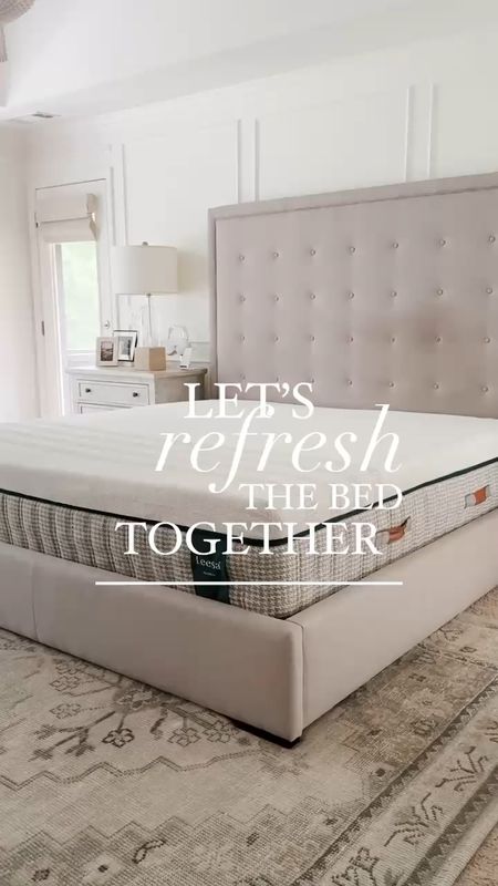 Changing out to a new mattress called for a total bed revamp and refresh! home decor bedroom decor best sheets throw pillows white bedding gray quilt glass lamp Sherpa bench neutral decor

#LTKHome #LTKVideo #LTKStyleTip