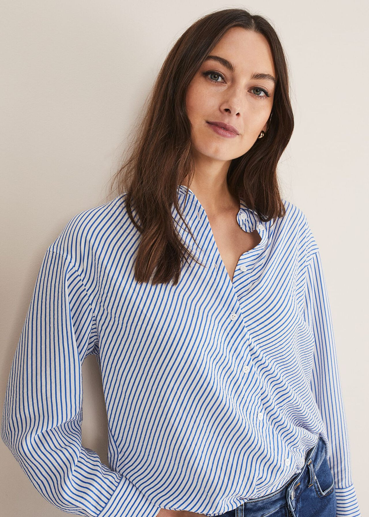 Bernice Striped Shirt | Phase Eight (UK)