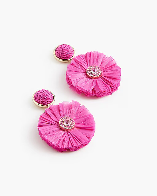 Straw statement earrings | J.Crew Factory