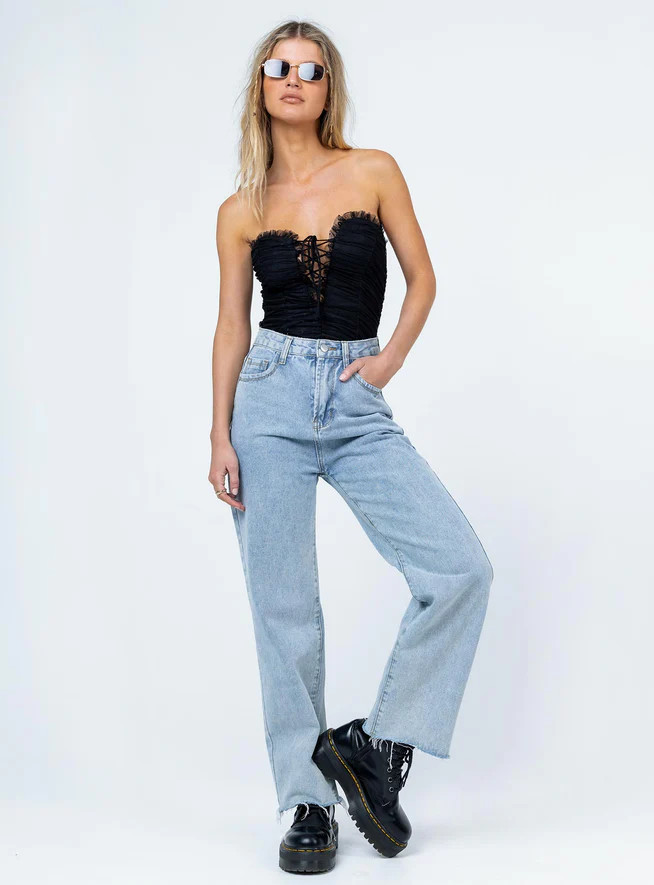 Elysia Bodysuit Black | Princess Polly US