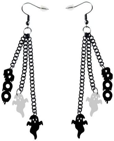 Halloween Earrings for Women Creative Pumpkin Earrings Goth Skeleton Earrings Spider Bat Ghost Da... | Amazon (US)