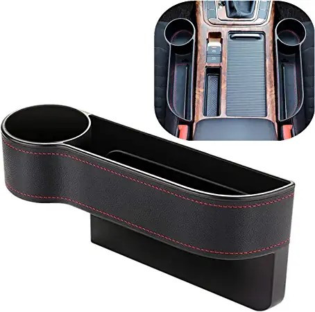Car Seat Gap Filler Organizer Between Front seat car Organizer and Storage Box, Auto Premium PU L... | Amazon (US)