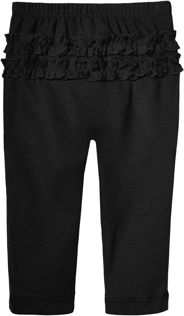 City Threads Girls Ruffle Leggings Pants 100% Cotton Ankle Length Tights Baby Toddler - Made in U... | Amazon (US)