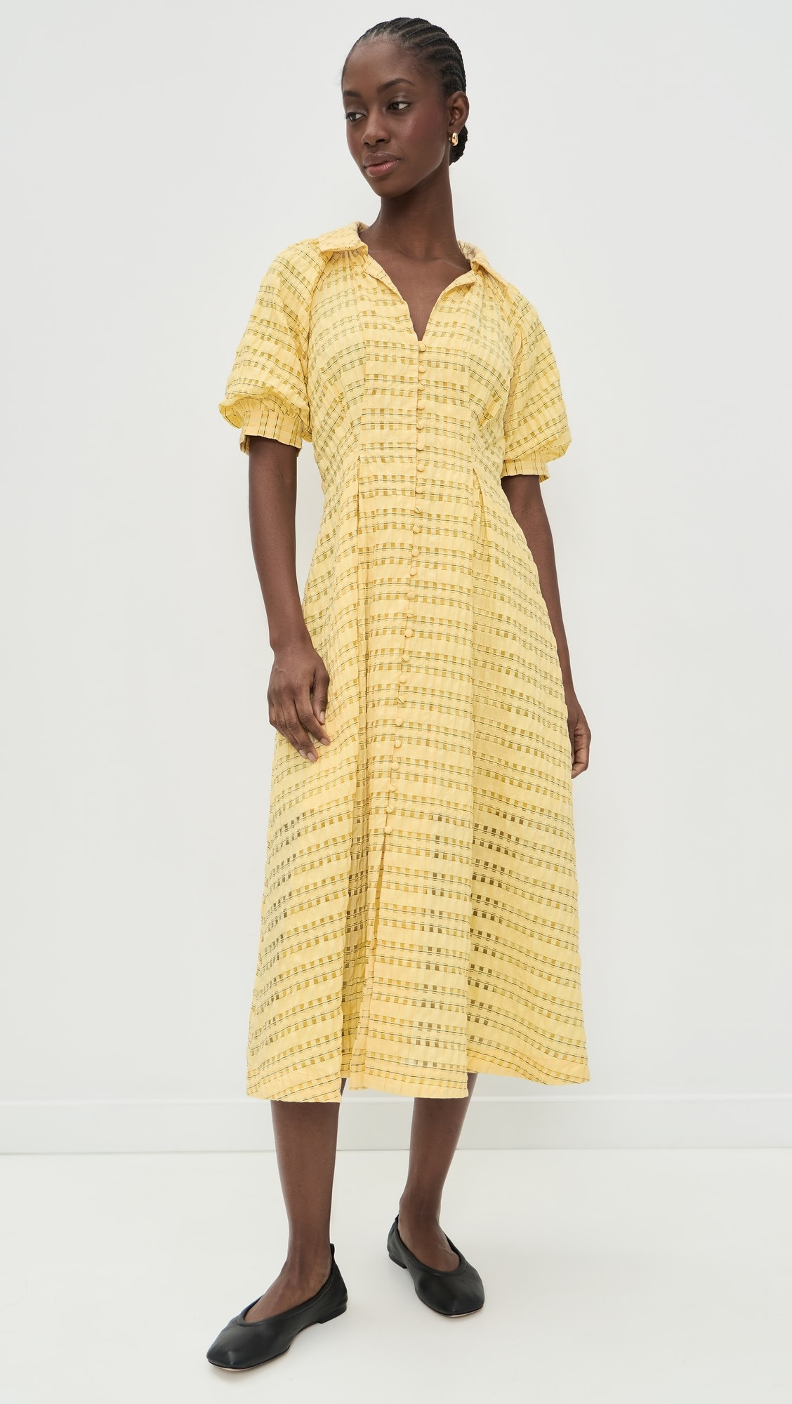 Seersucker Check Midi Dress | Shopbop