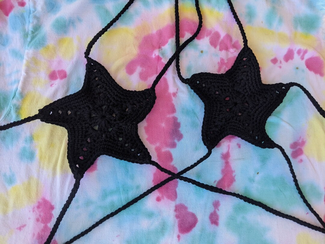 Crochet Strappy Star Bikini Top | Etsy (US)