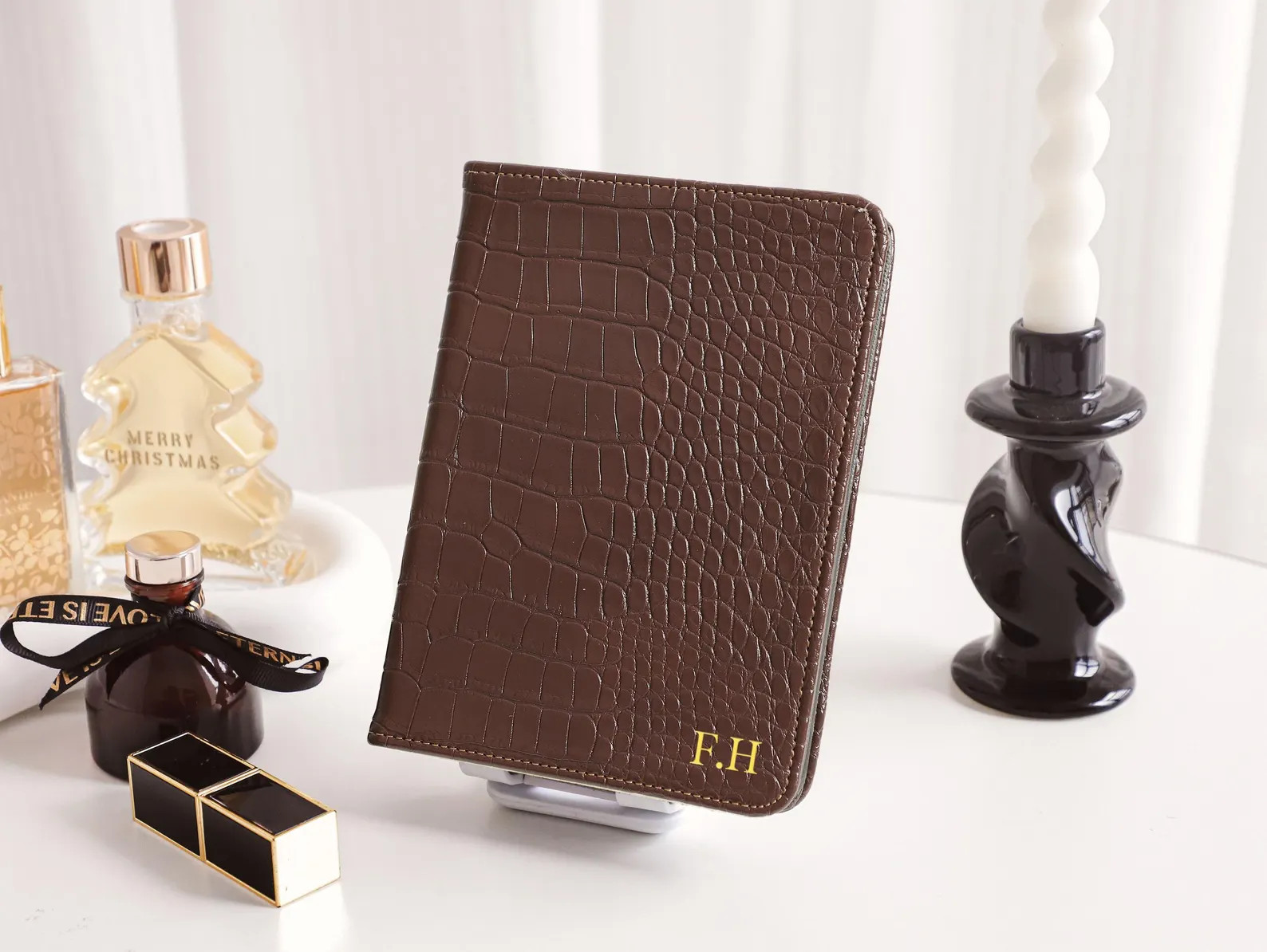 Coffee Crocodile Print Leather Kindle Case, Kindle Paperwhite 11th 12th Generation, Personalizati... | Etsy (Global)