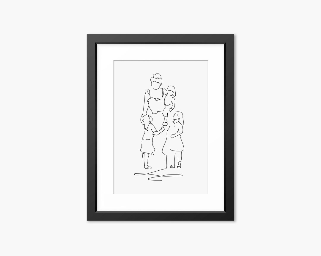 Family Print Mother and Children Art Mother and Children - Etsy | Etsy (US)