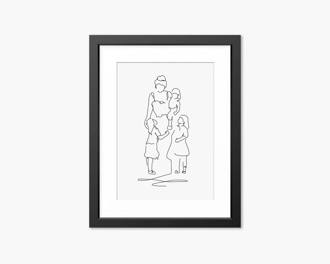 Family Print Mother and Children Art Mother and Children - Etsy | Etsy (US)