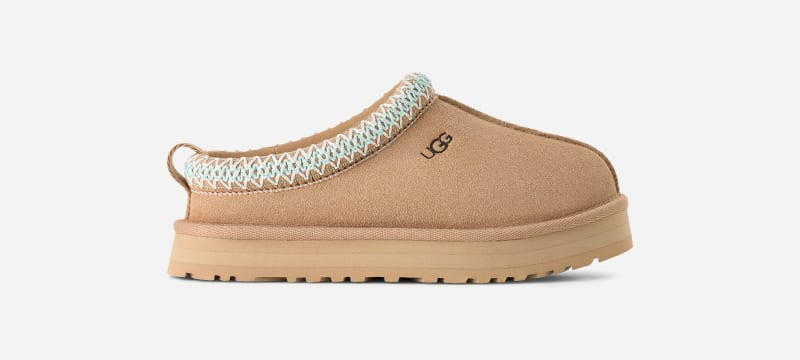 UGG® Kids' Tazz Suede Slippers in Sand, Size 3K | UGG (US)
